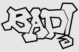 Наклейка - Bad!