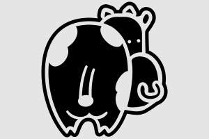 Наклейка - JDM Cow