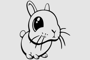 Наклейка - Rabbit