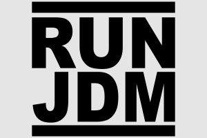 Наклейка - Run JDM