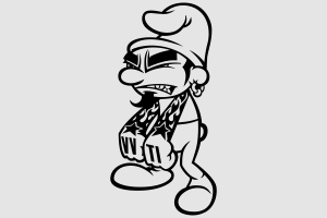 Наклейка - Smurf