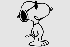 Наклейка - Snoopy