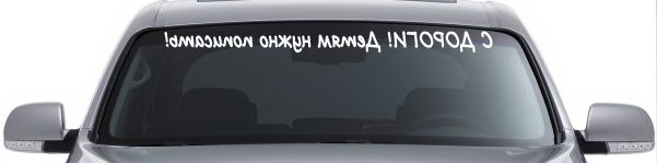 Наклейка "С ДОРОГИ! Детям нужно пописать!"