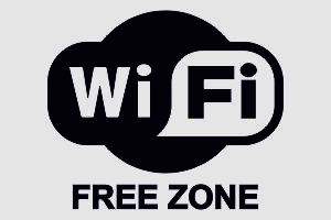 Наклейка - WiFi FREE ZONE