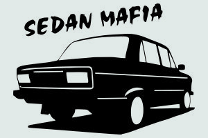 Наклейка - Sedan mafia ВАЗ-2106