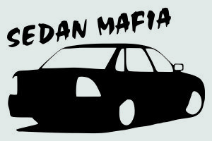 Наклейка - Sedan mafia Приора седан