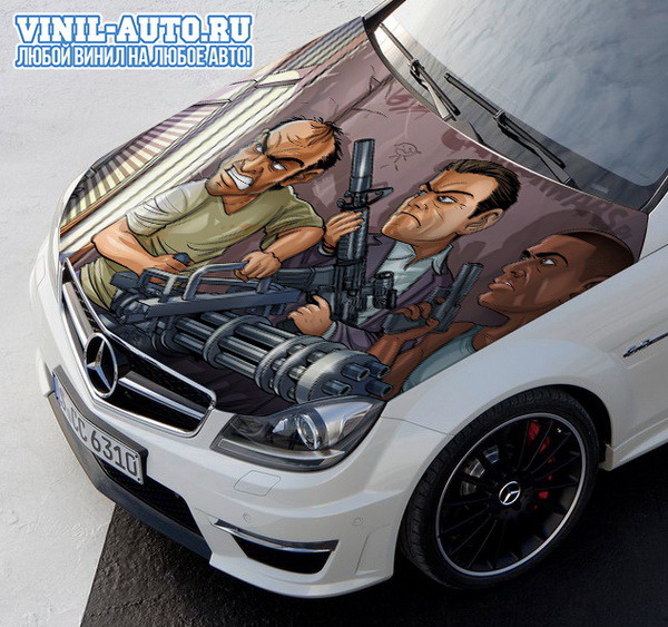 Винилография на капот - Gta V Car