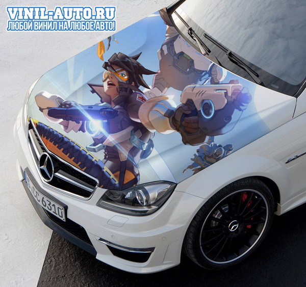 Винилография на капот - Overwatch Car