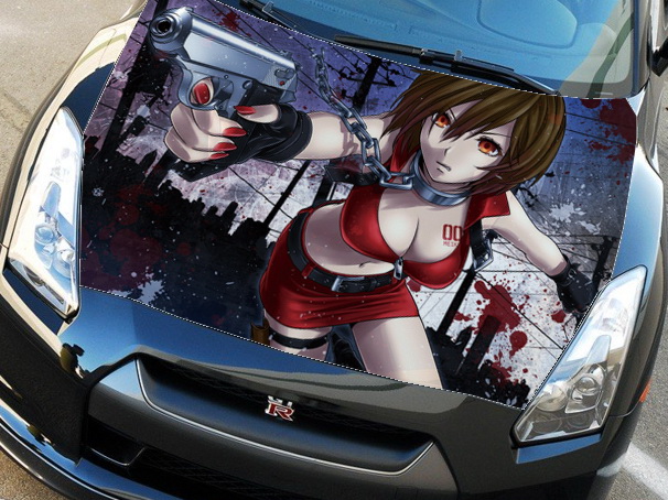 Винилография на капот - Anime Girl 9