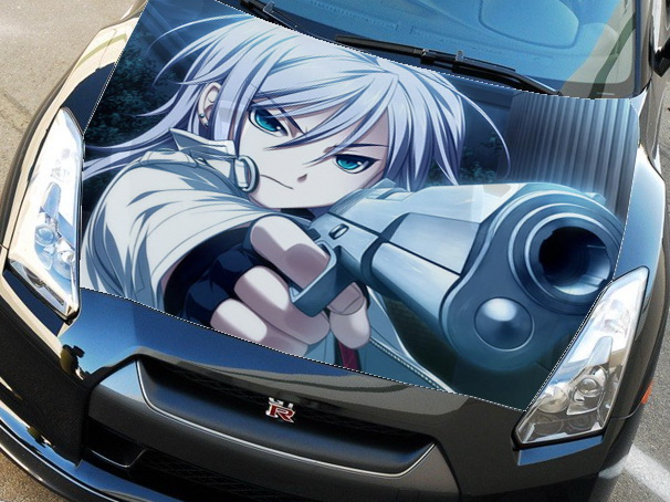 Винилография на капот - Anime Girl 28