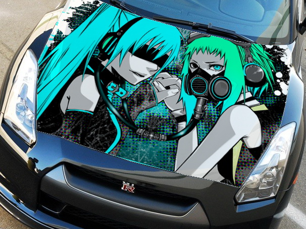 Винилография на капот - Anime Girl 30