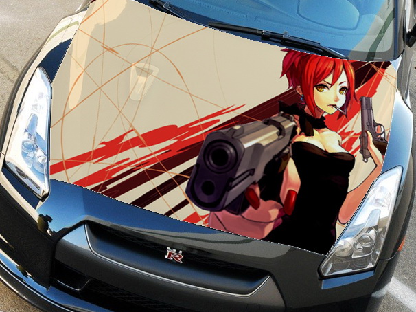 Винилография на капот - Anime Girl 32