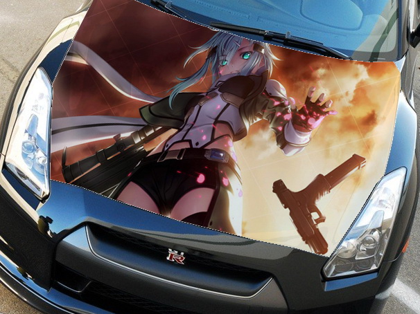 Винилография на капот - Anime Girl 36