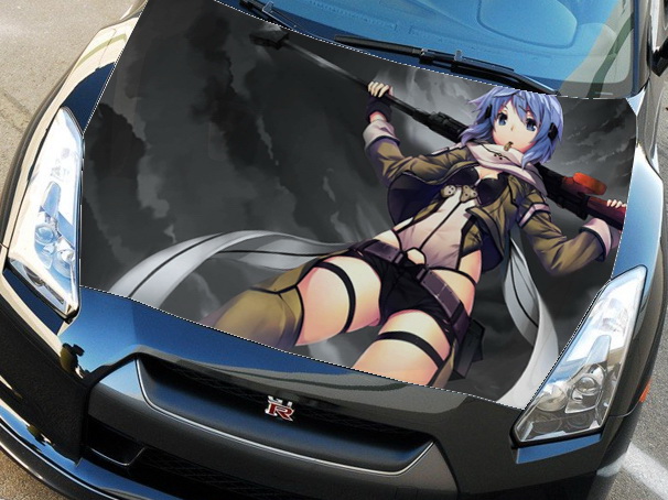 Винилография на капот - Anime Girl 41
