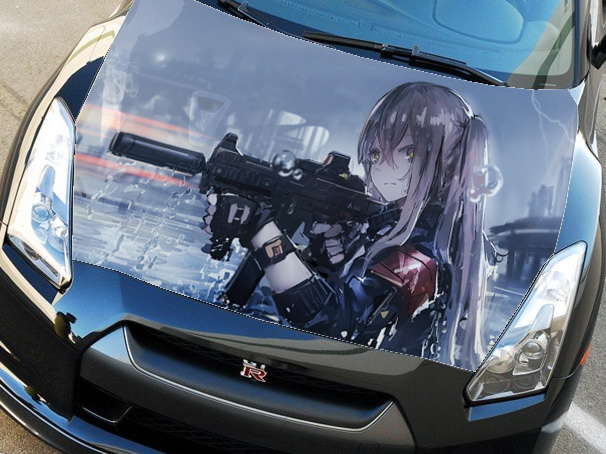 Винилография на капот - Anime Girl 42