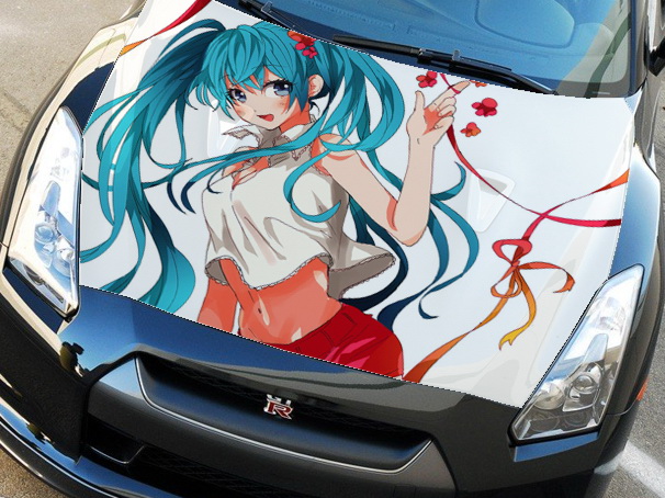 Винилография на капот - Anime Girl 51