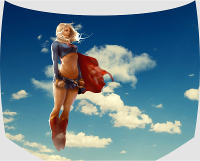 Винилография на капот - SuperWomen