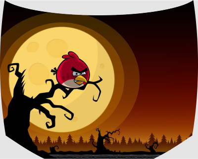 Винилография на капот - Angry Birds 6