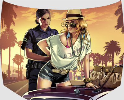 Винилография на капот - GTA 5