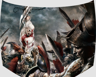 Винилография на капот - God of War 7