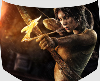 Винилография на капот - Lara Croft Tomb Raider