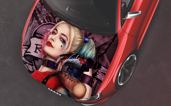 Винилография на капот - Harley Quinn