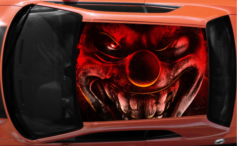 Винилография на крышу - Scary Clown