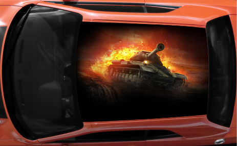 Винилография на крышу - World of Tanks