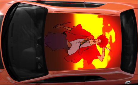 Винилография на крышу - Samurai Champloo