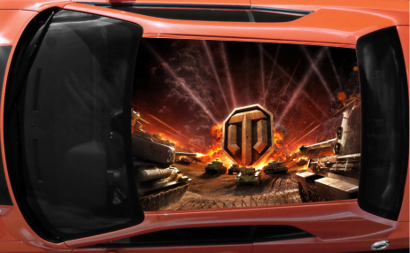 Винилография на крышу - World of Tanks 3