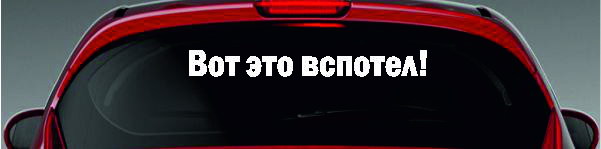 Наклейка - Вот это вспотел!