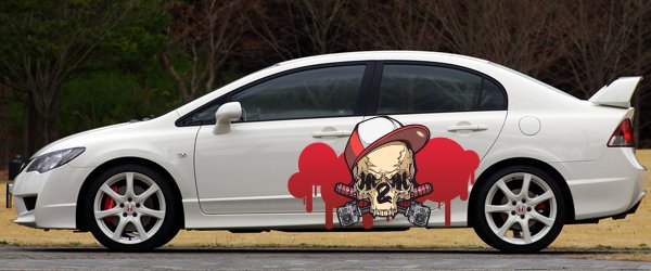 Винилография на борта - Skull