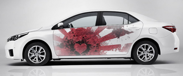 Винилография на светлый авто - Japan Love