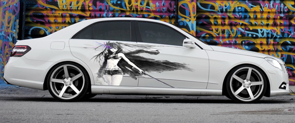 Винилография на светлый авто - Anime Girl 3
