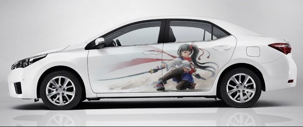 Винилорафия на светлый авто - Anime Girl 5