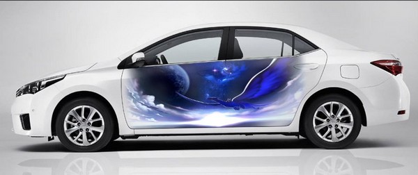 Винилография на светлый авто - Фэнтези небо
