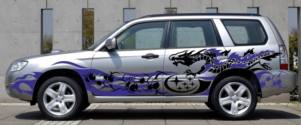 Винил на борта - Subaru Dragon