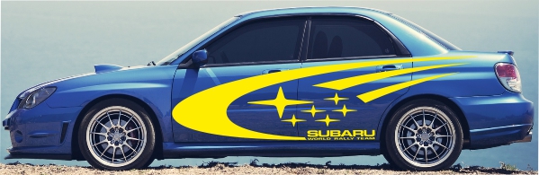 Винил на борта - Subaru WRC