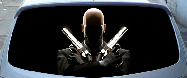 Винилография на заднее стекло - Max Payne