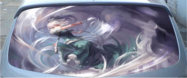 Винилография на заднее стекло - Touhou 7