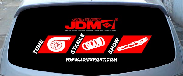 Винилография на заднее стекло - JDM Sport