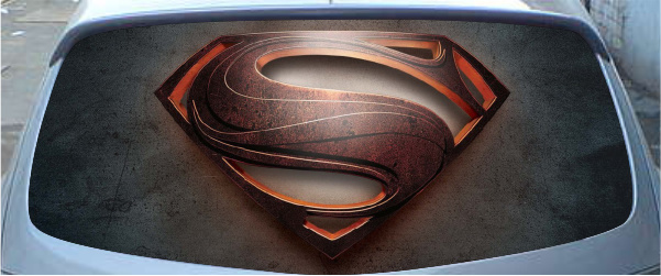 Винилография на заднее стекло - SuperMan