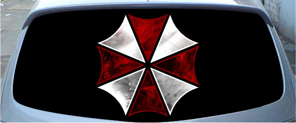 Винилография на заднее стекло - Umbrella Corporation