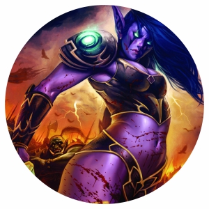 Наклейка на запаску - World of Warcraft
