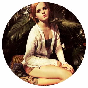 Наклейка на запаску - Emma Watson 2